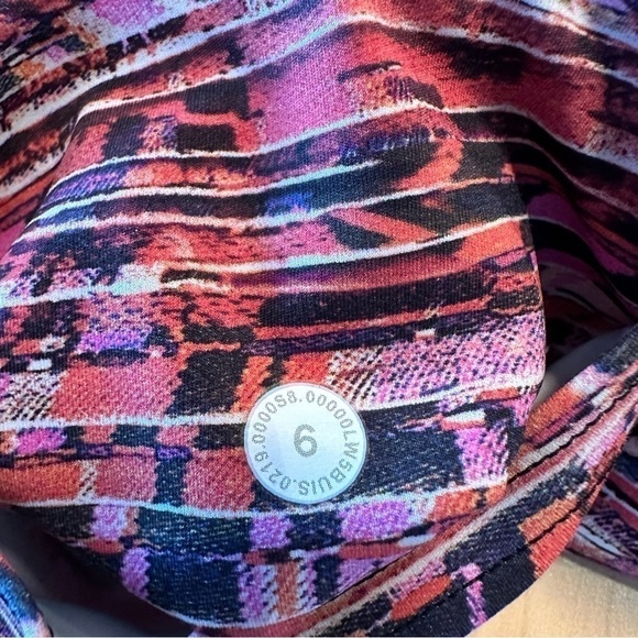Lululemon Fast and Free Tight II 25" *nulux flash pleat orange multi - Picture 13 of 13